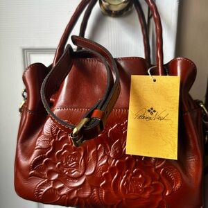Elegant Brown Patricia Nash Leather Handbag
